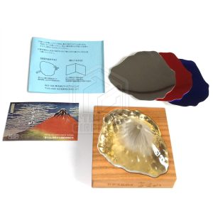 Soprammobile fermacarte in vetro cristallo riproduzione in scala Monte Fuji TuttoGiappone 11